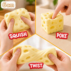 Squishy Cheese Cube Stress Ball