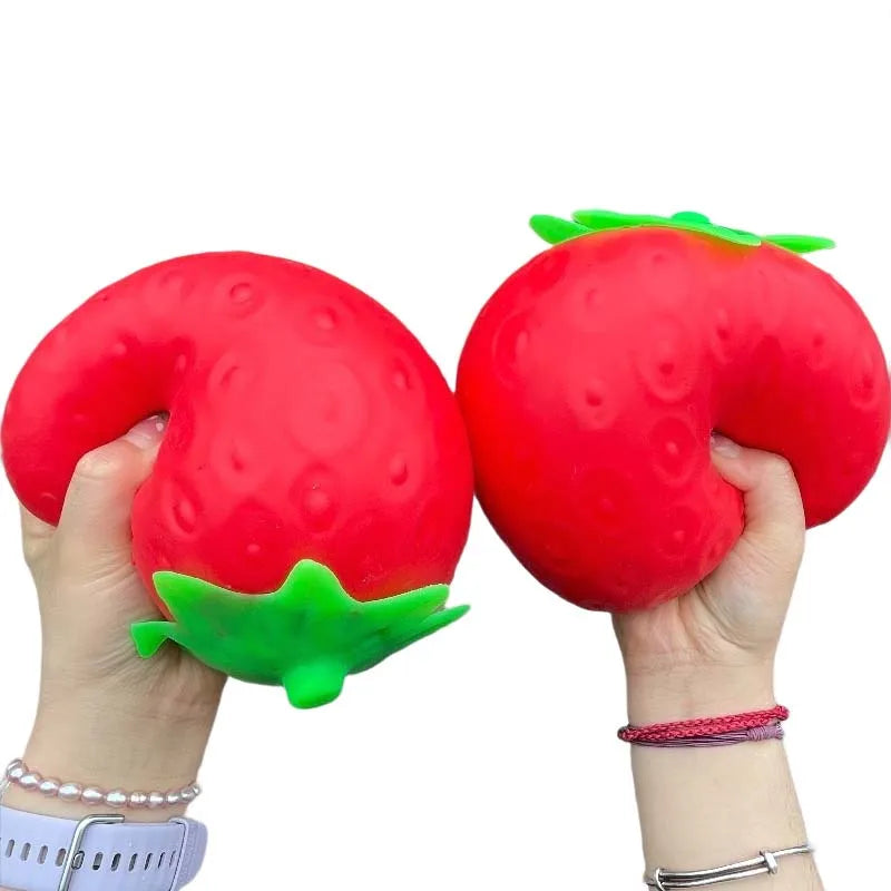Giant Strawberry Squishy Toy