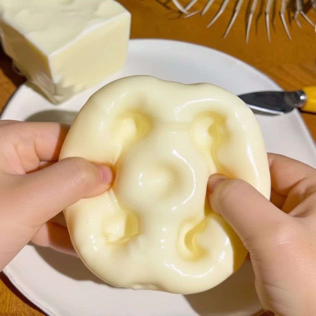 Squishy Cheese Cube Stress Ball