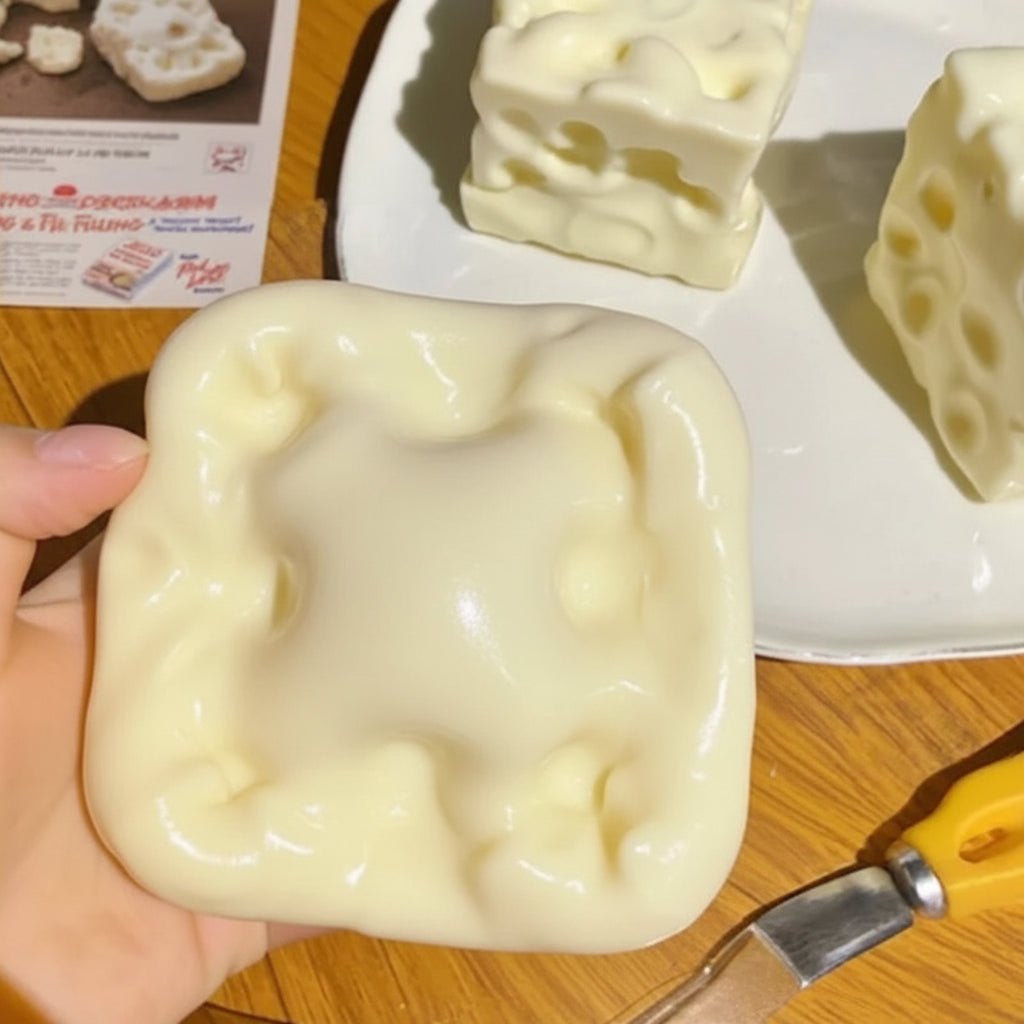 Squishy Cheese Cube Stress Ball