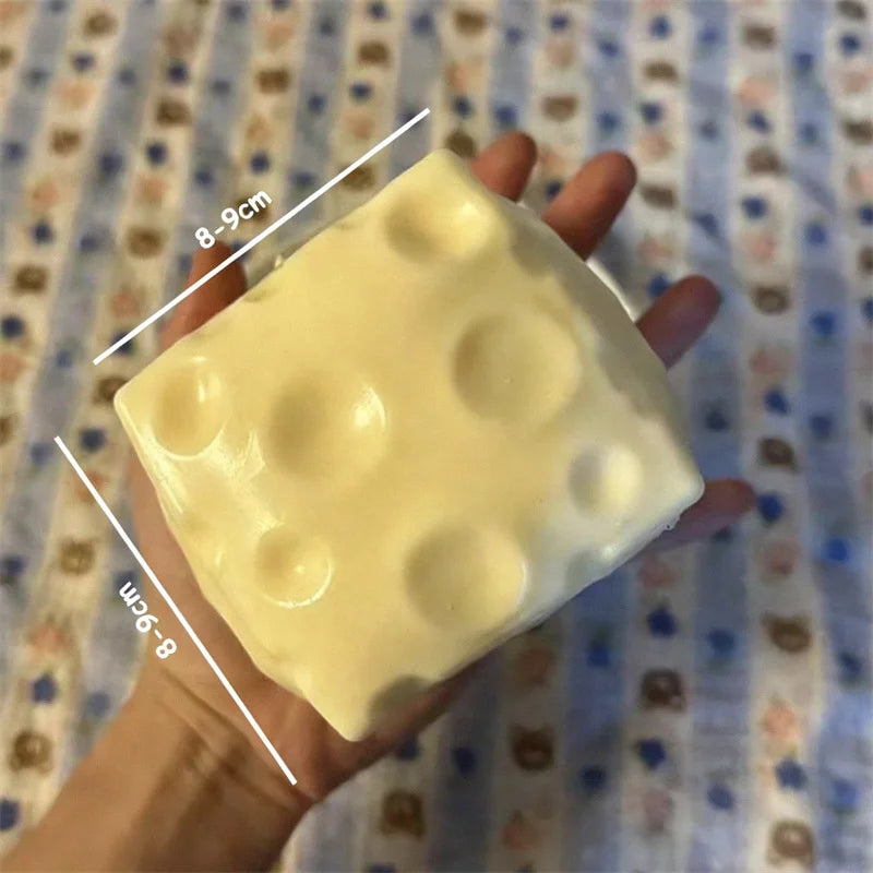 Jumbo Cheese Cube Stress Ball