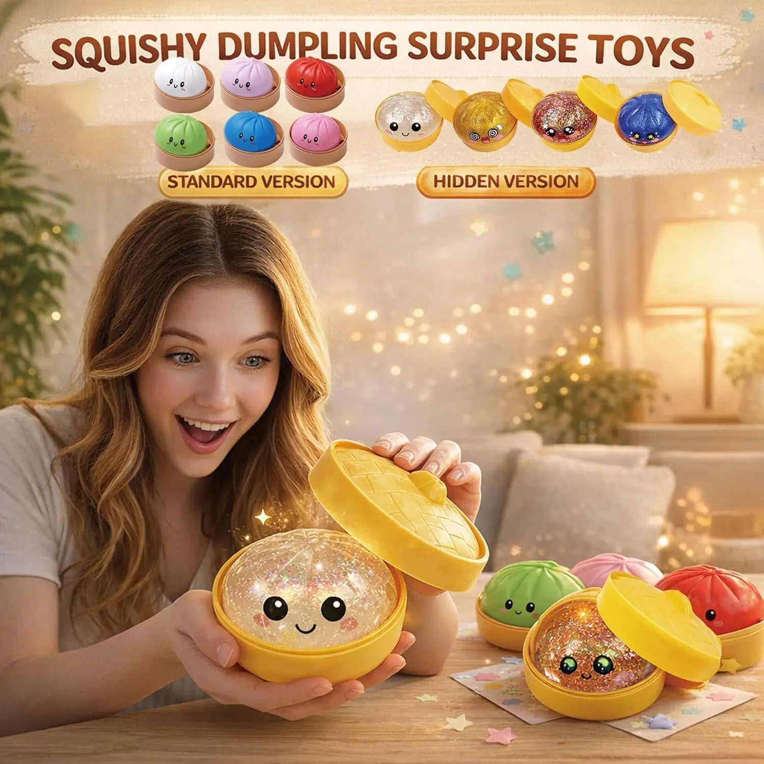 Glitter Dumpling Mystery Box – Random Squishy