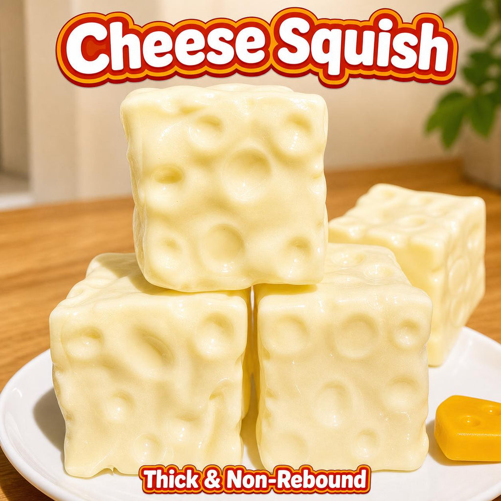 Squishy Cheese Cube Stress Ball