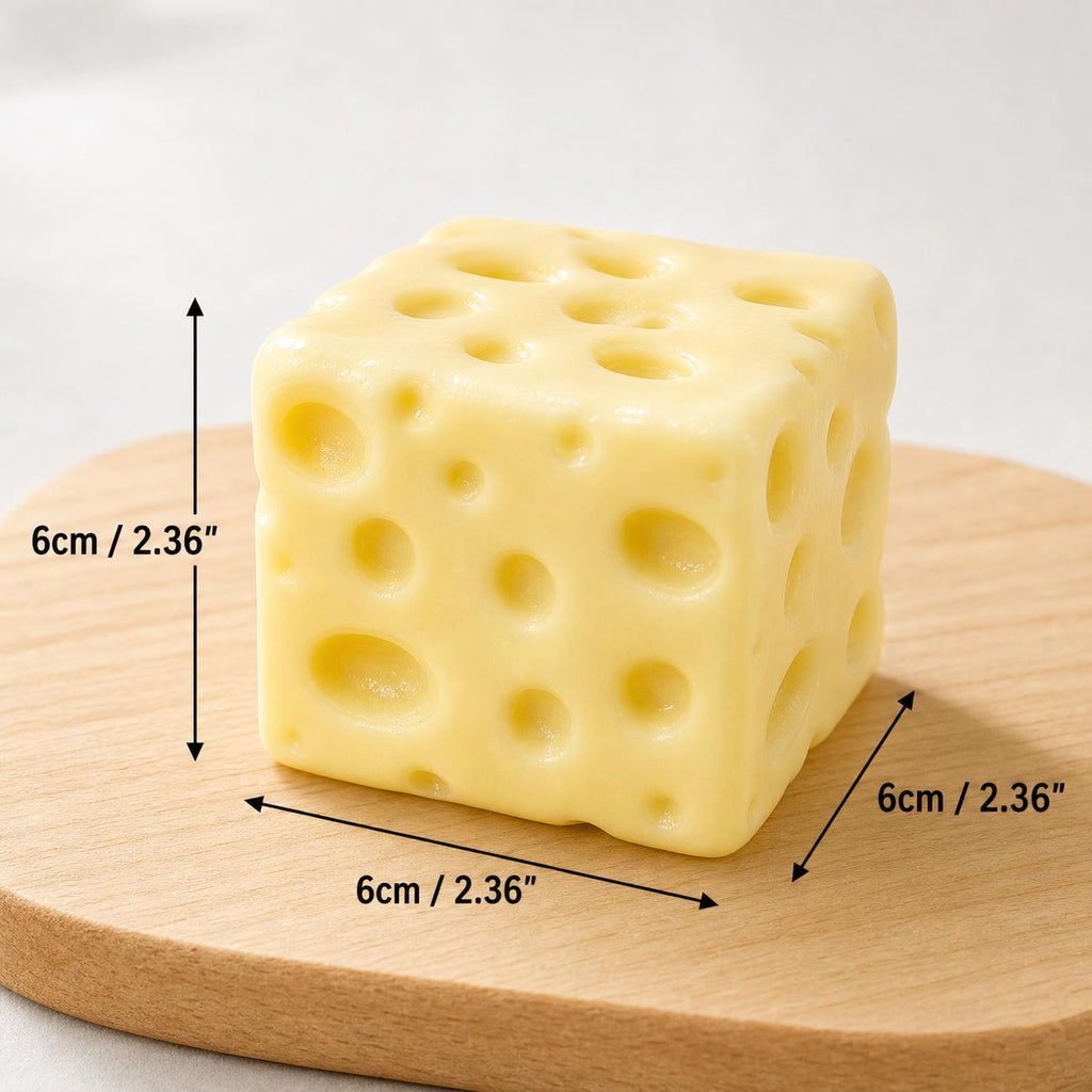 Squishy Cheese Cube Stress Ball